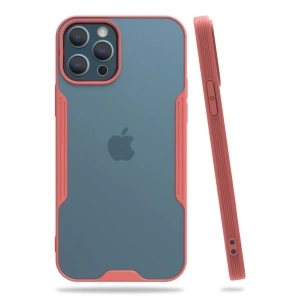 İphone 12 Pro Max Kılıf Platin Silikon - Pembe