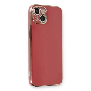 İphone 13 Kılıf Volet Silikon - Kırmızı