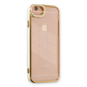 İphone 6 Kılıf Liva Lens Silikon - Beyaz