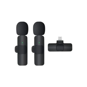 K9 Kablosuz Yaka Mikrofonu Lightning 2’li Mini Mikrofon Youtube Tik Tok 2 Adet