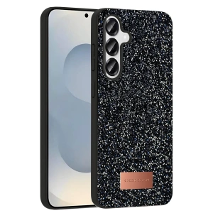 Onegif Samsung Galaxy S25 Bright Simli Kapak - Siyah