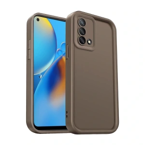 Oppo A74 4g Kılıf Viera Silikon - Kahverengi