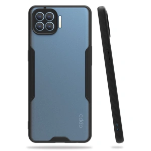 Oppo Reno 4 Lite Kılıf Platin Silikon - Siyah