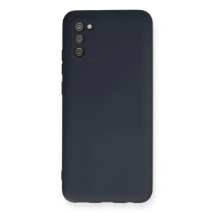 Samsung Galaxy A02s Kılıf Nano İçi Kadife Silikon - Lacivert