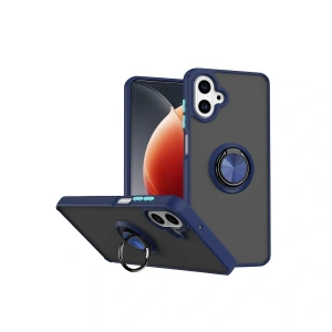 Samsung Galaxy A07 4g Montreal Yüzüklü Silikon Kapak - Lacivert