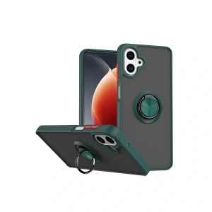 Samsung Galaxy A07 4g Montreal Yüzüklü Silikon Kapak - Yeşil