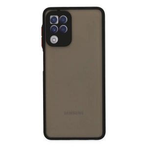 Samsung Galaxy A22 Kılıf Montreal Silikon Kapak - Siyah
