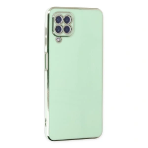 Samsung Galaxy A22 Kılıf Volet Silikon - Açık Yeşil