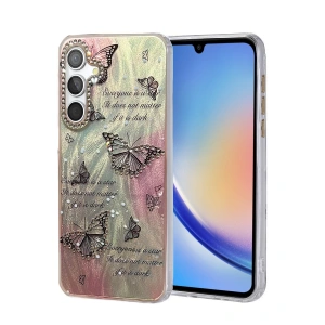 Samsung Galaxy A34 5g Kılıf Blade Aynalı Desenli Kapak - Desen 6