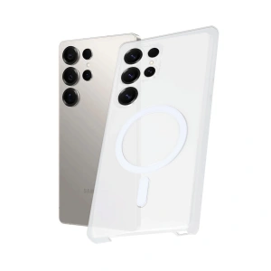 Samsung Galaxy S24 Ultra Kılıf Pc Zara Magsafe Şeffaf Kılıf - Şeffaf