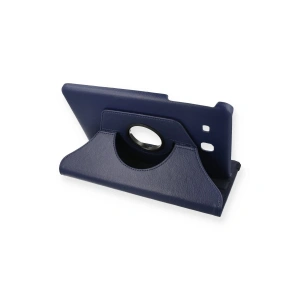 Samsung Galaxy T560 Tab E 9.7 Kılıf 360 Tablet Deri Kılıf - Lacivert