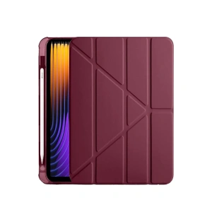 Xiaomi Pad 7 Pro Kılıf Kalemlikli Mars Tablet Kılıfı - Mürdüm