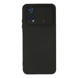 Xiaomi Poco M4 Pro 4g Kılıf Nano İçi Kadife Silikon - Siyah