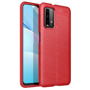 Xiaomi Redmi 9t Kılıf Auto Focus Kapak - Kırmızı