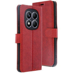 Xiaomi Redmi Note 14 Pro 4g Kılıf Trend S Plus Kapaklı Kılıf - Kırmızı