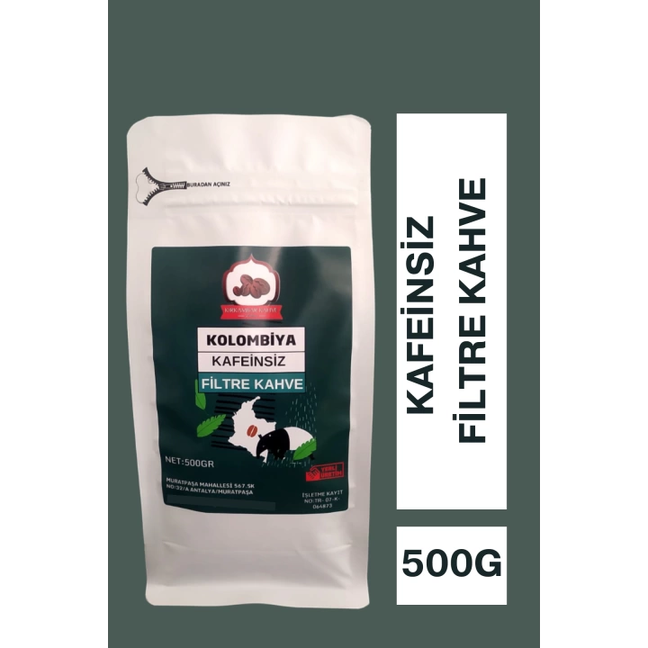 Kafeinsiz Filtre Kahve (Öğütülmüş Filtre Kahve) 500g