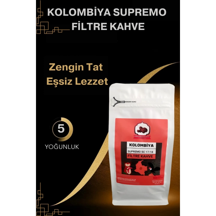 Kolombiya Filtre Kahve (Öğütülmüş Filtre Kahve) 250g