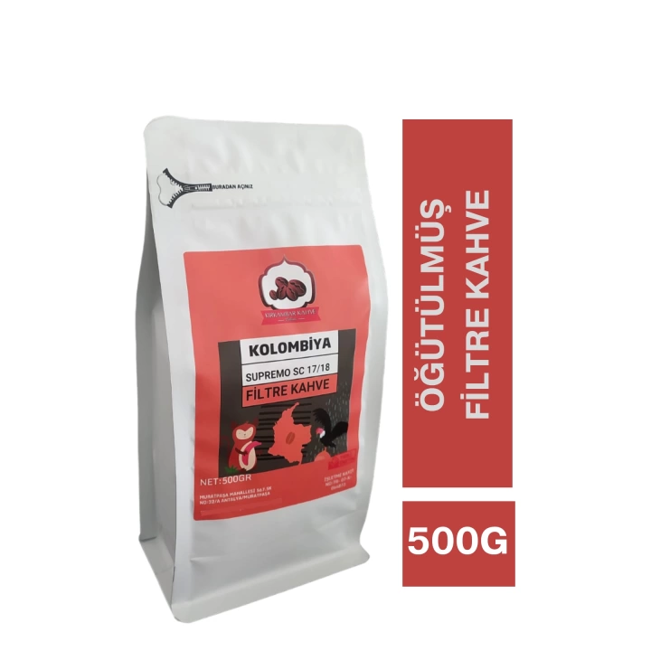 Kolombiya Filtre Kahve (Öğütülmüş Filtre Kahve) 500g