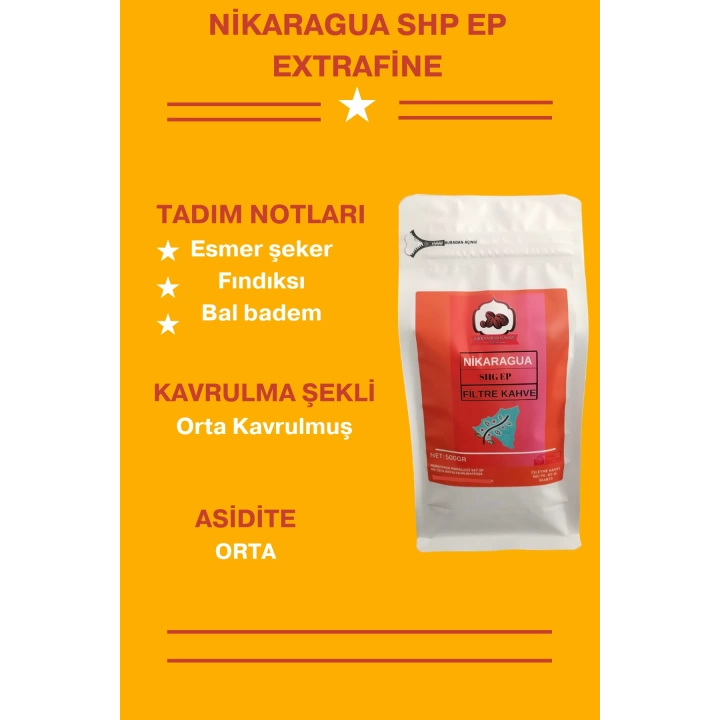 Nikaragua Filtre Kahve (Öğütülmüş Filtre Kahve) 500g