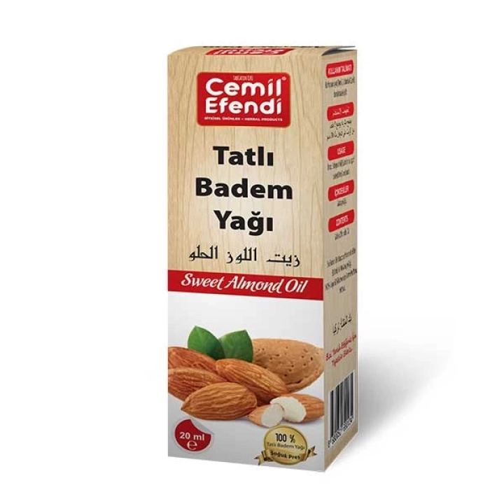 Tatlı Badem Yağı 20 ml (Soğuk Pres)