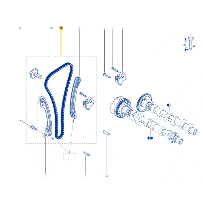 Eksantrik Triger Zincir Seti Renault Clio 5 Dacia Jogger Duster 1.0 Tce H4D 130C17039R MAİS