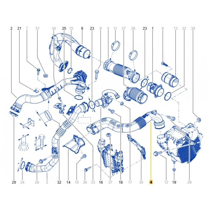 Hava Filtre Borusu Hortumu Renault Clio 4 Captur Symbol Joy 1.5 Dci 165558896R MAİS