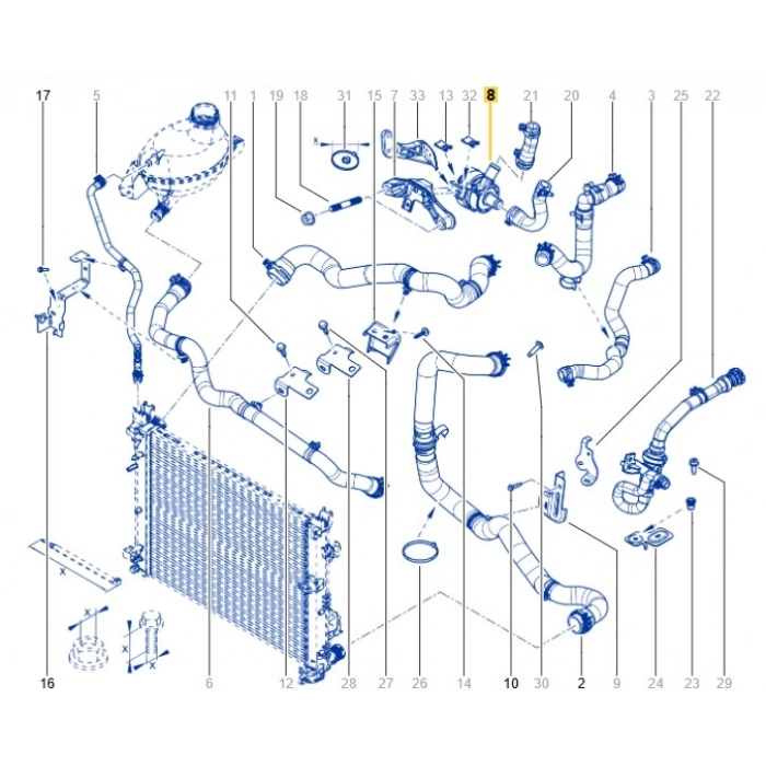 Elektrikli İlave Su Pompası Renault Megane 4 Clio 5 Captur Dacia Duster 1.3 Tce H5H 144B06803R MAİS