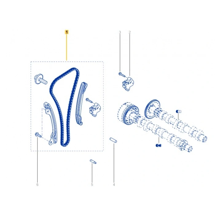 Eksantrik Zincir Gergi Takımı Dacia Sandero 2 Symboll 0.9 1.2 Tce 130C12345R MAİS