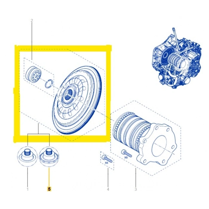 Otomatik Debriyaj Kavrama Seti 7 İleri DW5 Renault Clio 5 Captur 302054818R MAİS
