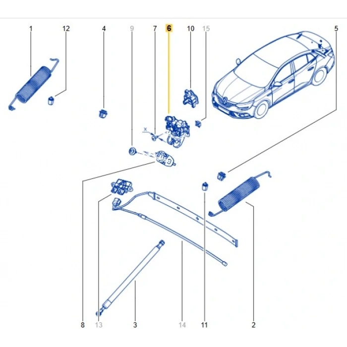 Bagaj Kapak Kilidi Renault Megane 4 Talisman 905033138R MAİS