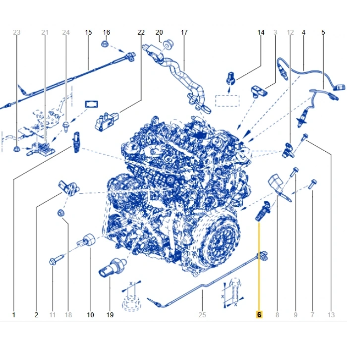 Manyetik Kaptör Krank Devir Sensörü Renault Talisman Dacia Duster 2 1.3 Tce H5H 237313661R MAİS