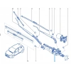 Ön Cam Silecek Motoru Mekanizması Renault Clio 4 288008961R MAİS