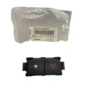 Dörtlü Flaşör Merkezi Kilit Düğmesi (Butonu) Renault Trafic 3 252100622R ORJİNAL