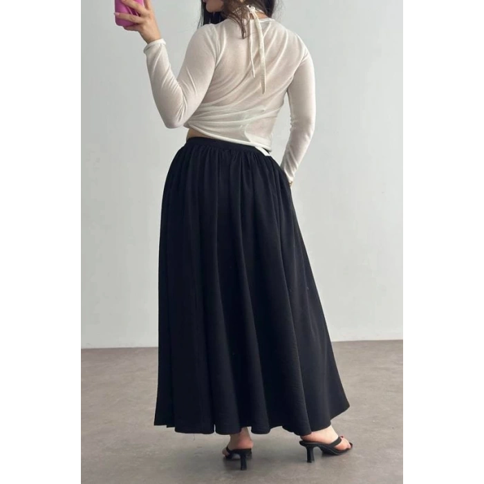 Cepli keten etek siyah kz24