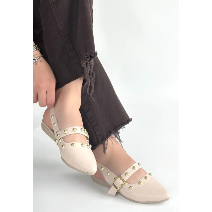 Jorwi Bej Cilt Babet Ayakkabı