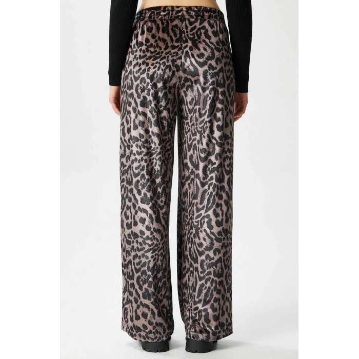 Leopar desen pantolon