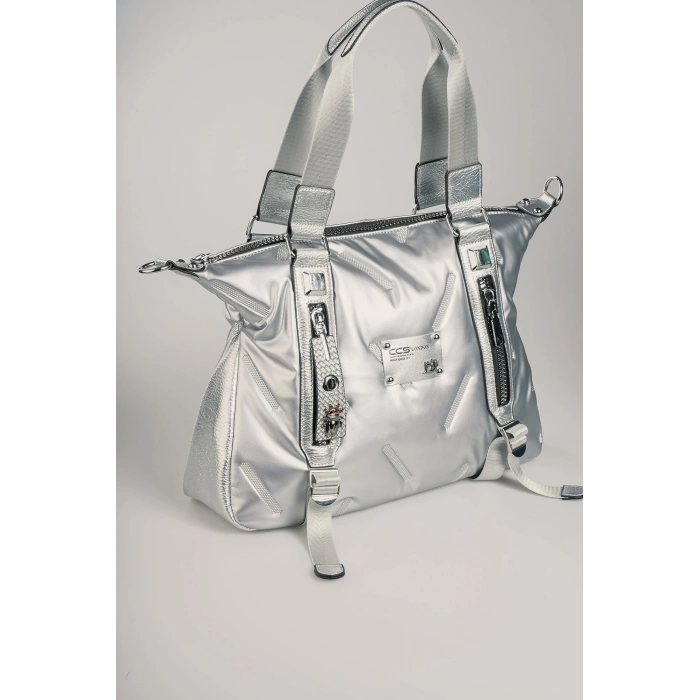 Tiven Gri Cilt Omuz Ve Kol Çantası