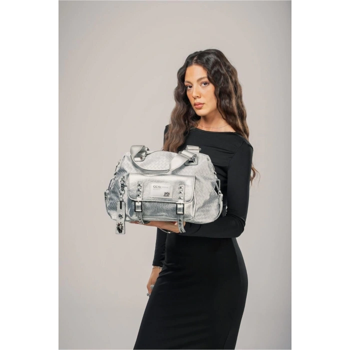 Wawin Gri Cilt Omuz Çantası