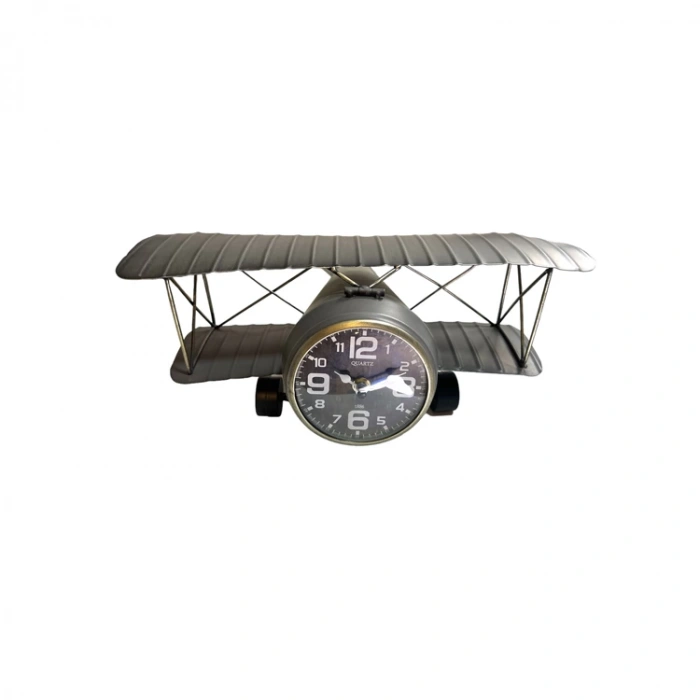 KAKOSAN UÇAK FİGÜRLÜ ANTİK MASA SAATİ NO:157-2