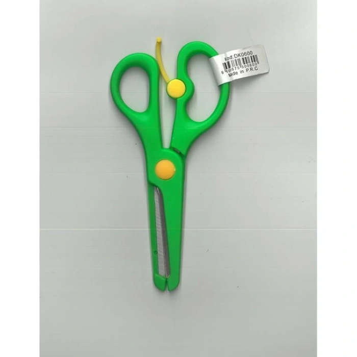 ZİZU DK0600 CETVELLİ YAYLI OKUL MAKASI - TEKLİ