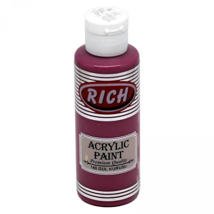 RİCH AKR-120-142 AKRİLİK BOYA 120 CC GÜL KURUSU