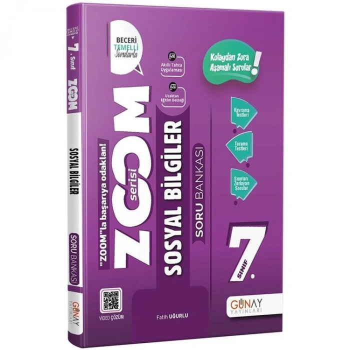 GÜNAY 7. SINIF ZOOM SERİSİ SOSYAL BİLGİLER SORU BANKASI