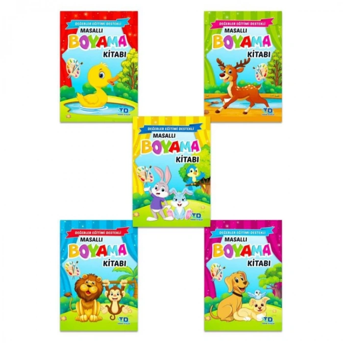 MASALLI BOYAMA KİTABI 5 KİTAP SET