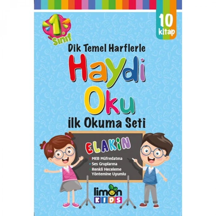DİK TEMEL HARFLERLE HAYDİ OKU İLK OKUMA SETİ 10 KİTAP 1.SINIFLAR İÇİN