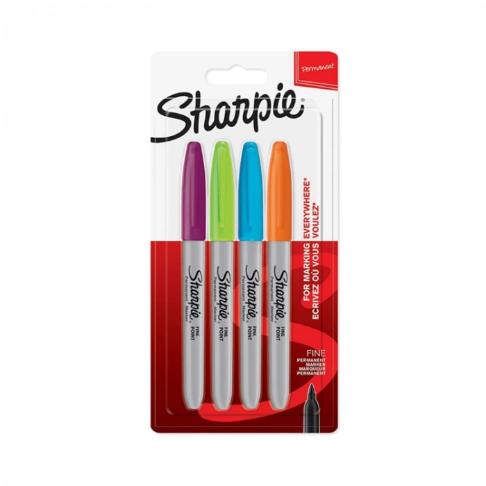 SHARPİE PERMANENT MARKER CANLI RENKLER 4LÜ SET  2065403
