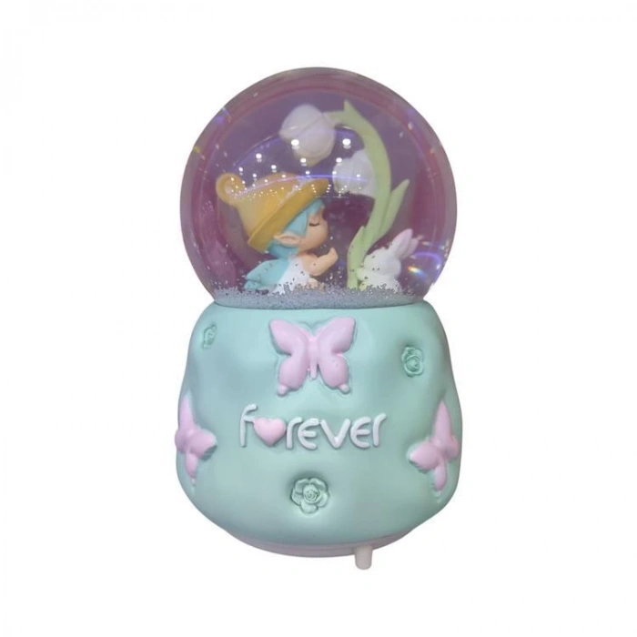 CEREN HDY0207 ORTA BOY (B) HEDİYELİK MÜZİKLİ IŞIKLI KAR ATAN KAR KÜRESİ (PİLLİ) FOREVER