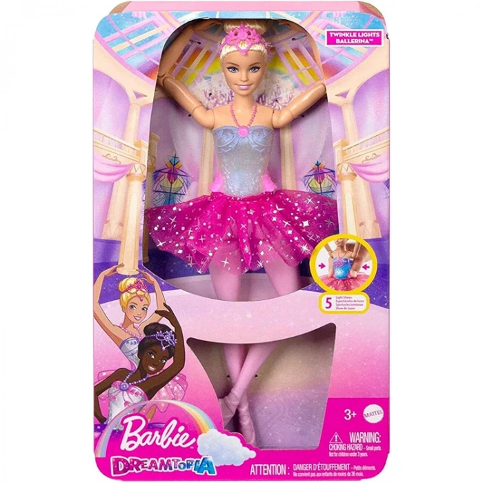 MATTEL HLC25/HLC24 BARBIE DREAMTOPAI IŞILTILI BALERİN BEBEK