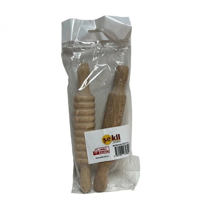 ŞEKİL MRDN2 AHŞAP MERDANE SETİ 2Lİ