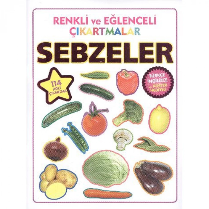 RENKLİ VE EĞLENCELİ ÇIKARTMALAR SEBZELER