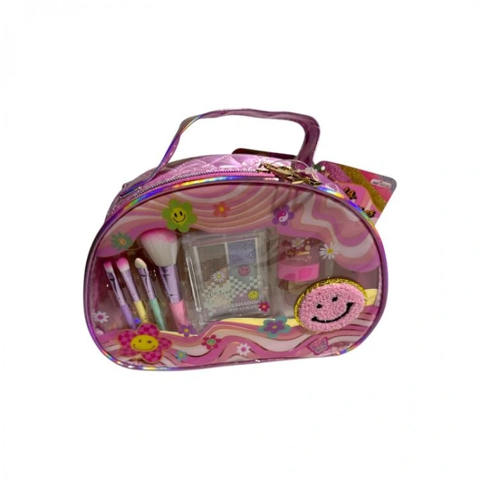 MEGA 043RB FERMUARLI ŞIK TAŞINABİLİR MAKYAJ ÇANTASI GÜZELLİK SETİ  8+